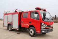 国六东风多利卡双排座2.5吨水罐消防车
