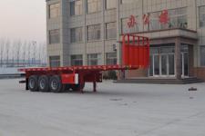 坤博10.5米34.3吨3轴平板式运输半挂车(LKB9401TPB)