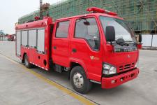全新国六双排5方城市工厂救火水罐泡沫消防车